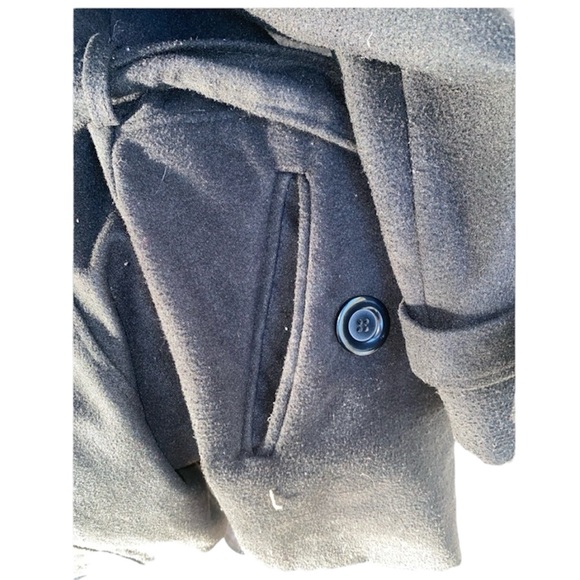 Women’s Ambiance Apparel Jacket Coat with pockets, buttons & tie Size Medium - Picture 5 of 5